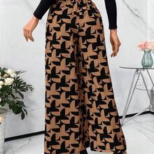 Yunuo Menswear Pantalones Casuales Sueltos De Pierna Recta Con Estampado - Albaricoque - Ver 10