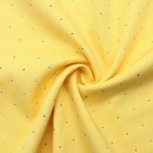 Hotfix Rhinestone Crystals Polyester Fabric For DIY Crafts Material For Quilting, Pillow Making, Clothing, Gift Wrapping, Home Decor, Clothing Customization | Cheerful Design | Durable Fabric, DIY Wallet Making - Default - View 8