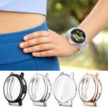 3 Paquetes de Fundas Protectoras de Pantalla Compatibles con Vivoactive 5, Fundas Protectoras de TPU Suave con Borde Chapado de Cobertura Completa a Prueba de Arañazos, Negro/Plata/Transparente - Negro/Transparente/Plata - Ver 6
