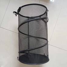 Foldable Mesh Laundry Basket, Breathable Round Clothes Bin With Non-Slip Base, Portable Storage Bucket For Bedroom, Bathroom, Dorm, Gym, Creative Gift - Multicolor - View 11