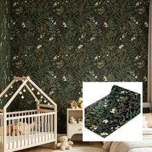 1 捲森系藍莓自黏式牆貼 PVC 租屋居家適用 灣窗軟裝飾壁紙 廚房櫥櫃翻新 防水防油家具貼紙 45cm*100cm/300cm/500cm - 植物 - 查看 10