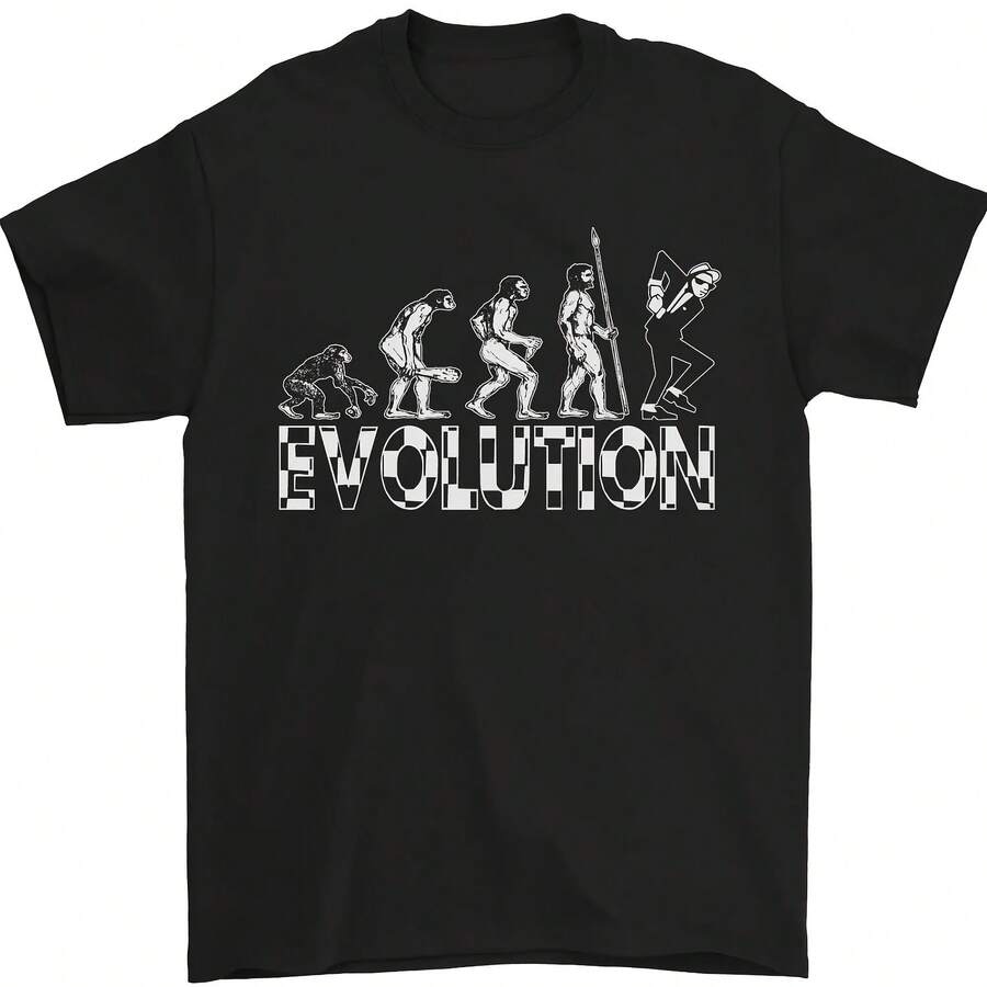 Camiseta para hombre 2 tonos Evolution 2 tonos 100% algodón - Multicolor - Ver 1