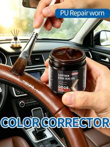 Permanent PU Leather Dye Set - Black & White, Includes Application Tools, Covers Side Stains And Yellowing, Repairs Worn Synthetic Leather Shoe Toes - View 2