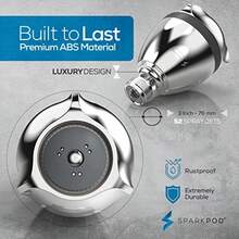 SprkPod - Elevdor gu lt pr hogres bj 3 es pr lluvi y msje cromo pulido lujo - Cabezal de ducha a presin de potencia chapado en cromo pulido de lujo - Ver 8