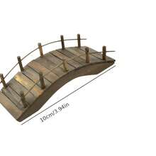 Modelo de puente en miniatura a escala 1:12, decoración de puente de arco estilo desgastado, modelo de puente mini, decoración de jardín, adorno de paisaje en miniatura - Puente de arco pequeño - View 7