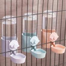 Pet Automatic Feeding Cage Hanging Bowl Water Bottle Food Container Puppy Cat Rabbit Bird Feeder Pet Product - Dispensador de agua azul - Ver 2