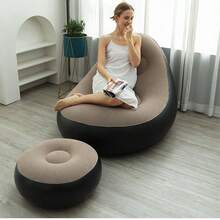 Soft And Comfortable Bean Bag Chair | Breathable PVC, Ergonomic Design, Modern Seating, Lightweight Construction, Compact Seating, - Multicolor - View 4