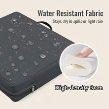 Portable Stadium Seat Cushion 3.15" Thick Waterproof Bleacher Pad With Handle For Outdoor Sports And Events - Gray 1pcs - View 5
