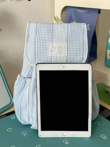 New Women's Backpack, Popular Handbag, Versatile Large Capacity Student Bag - Blue - View 3