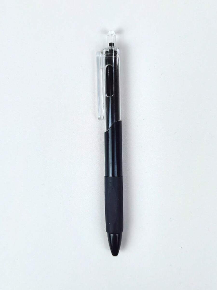 30pcs Retractable Quick-Dry White Pen, High-Aesthetic Neutral Pen 0.5mm For Students, Exam And Practice, ST Tip Black, Card Holder, Acrylic Markers, K-POP, Stitch, Stationery, Back To School - A - View 1