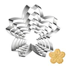 Cookie Cutter Set - 5 Pieces - Dishwasher Fondant Cookie Cutters, For Baking, DIY Creative Shape Molds, Maple Leaf 5 Pieces, Heart 5 Pieces, Cherry Blossom 5 Pieces - Silver - View 11