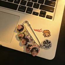 COR/TIS Idol Portrait Multi-Layer Acrylic Large Brooch Pin, K-Pop Fan Support Accessory For Sweatshirts, Canvas Bags, Coats, Denim Jackets, Versatile Matching Jewelry, Best Friend/Fan Gift For Birthdays And Holidays, Niche Thoughtful Gift - Multicolor - View 2