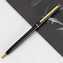 A Finely Crafted Metal Ballpoint Pen With A Flat Top, Black Ink, And A 1.0mm Gel Tip, Writing Smoothly. This Compact Metal Pen Is Suitable For Male And Female Police Uniforms And Office Business Occasions. A Must-Have For The Back-To-School Season. - One Size Fits All - View 5
