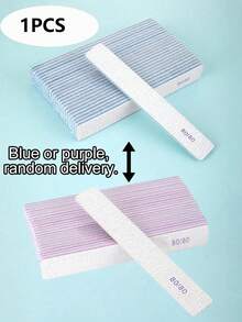 25/15/10/1pc (Optional 80/80, 100/180) Grit Nail Files, Acrylic Nail Sandpaper Boards, Professional Manicure Tools, Suitable For Home And Salon, Durable And Double-Sided - Multicolor - View 18