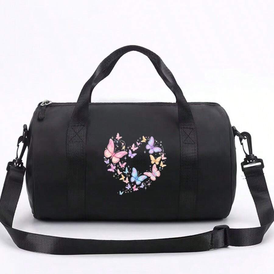 1pc Large Travel Bag, Gym Bag, Lightweight Hand-Carry Luggage Bag, Yoga Bag, Large Capacity Outdoor Business Trip Travel Storage Bag, Shoulder Bag - Multicolor - View 1