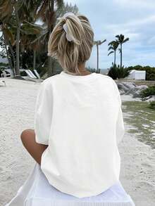 Women T-Shirts - 白色 - 查看 2