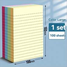 100 Sheets Of 4-Color Sticky Note Stickers/Book, Portable Student Self-Adhesive And Easy-To-Use Sticky Note Book, Suitable For Office, Home And Campus Scenes, Study Supplies, Winter And Summer Gifts (Multiple Styles To Choose From) - View 6