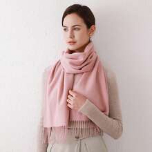 Women's Pashmina Scarf/Shawl/Long Winter Scarf - Rose - 查看 2
