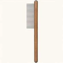 Comfortable Wooden Handle Comb For Cats And Dogs - Stainless Steel Teeth, Suitable For Long And Short Hair, Pet Grooming Tool, Stainless Steel Comb, Wooden Handle Grooming Tool - Fine Teeth - View 8