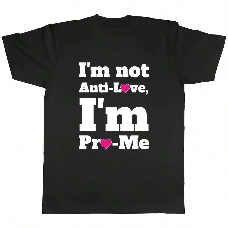 No soy anti amor camiseta para hombre soy yo propio divertido amor corazón camiseta regalo - Multicolor - Ver 1