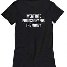 Camiseta divertida de filosofía, Idea de regalo para estudiantes de filosofía, regalo para profesores de filosofía en el dinero, camiseta para hombre - Multicolor - Ver 1