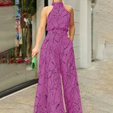 Timeless Draped Maxi Dress - Refined Silhouette & Flowy Texture - 紫色 - 查看 2