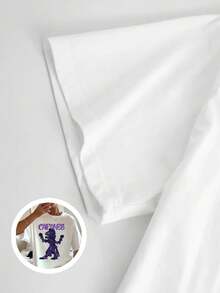 1 pieza de blusas para mujer, hermosas blusas para mujer, conjuntos de ropa para mujer, camiseta con imagen de Caifanes, 180G, blanco y negro, camiseta con estampado de patrón azteca, alta c - Blanco - Ver 5