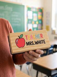 1pc Custom Personalized Whiteboard Eraser, Chalkboard Eraser, Teacher Gift, Teacher Appreciation Gift, New Teacher Gift From Student, Teachers Eraser,Back To School Gift - Multicolor - View 13