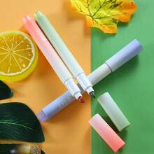 Gradient Fluorescent Highlighter Pens, High-Quality Colorful Marker Pens, Student And Meeting Marker Pens, Smudge-Resistant, Soft Tip Design, Large Capacity, Lightweight And Durable, Smooth Writing, Eye-Protection Highlighter Pens, Suitable For Note-Taking, Diary, Study And Office Scenes. - Multiple Styles - View 5
