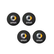 2 Stücke oder 4 Stücke Carbonfaser Auto-Becheruntersetzer - rutschfeste Getränkehalter-Einsätze für Auto-Innenraumzubehör für Smart Fortwo 451 450 453 EQ Forfour Auto-Zubehör - A - Übersicht 5