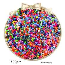 11520/5760pcs Set/500pcs Random Loose Beads 3mm Seed Beads Bracelet Making Kit, For DIY Friendship Bracelets, Necklaces, Earrings, Rings, Cross Stitch, Crafts, Gift Making - Multicolor - View 11