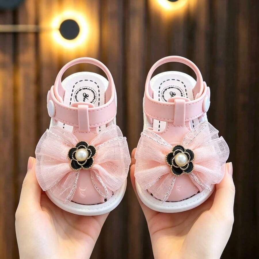 Sandal Musim Panas Lembut dan Bernapas untuk Balita Perempuan, Sepatu Jalan Bayi & Balita