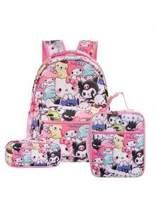 Cute Animal Cartoon Backpack Set, Children's School Supplies Set - Multicolor - View 3