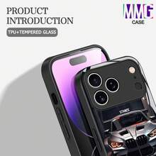 24h Versand aus DE | Herren Sportwagen Design Premium Business Stoßfeste Glashülle mit Kameraschutz – Luxus Mode Minimalistisch Cool – Kompatibel mit Apple 11/12/13/14/15/16/17 Pro Max/Plus/SE/Air – Perfektes Geschenk – Für Samsung Galaxy S21/S22/S23/S24/S25 Ultra - 1 Stück Bildfarbe - Übersicht 3