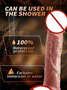 1Pc Female Sex Toy, Male Penis, Thrust Dildo Vibrator, Big Penis, Female Vaginal Stimulator. 8.7-Inch Integrated Insertion Dildo, One-Button Remote Control Operation. It Has 9 Kinds Of Vibration - 棕色 - 查看 4
