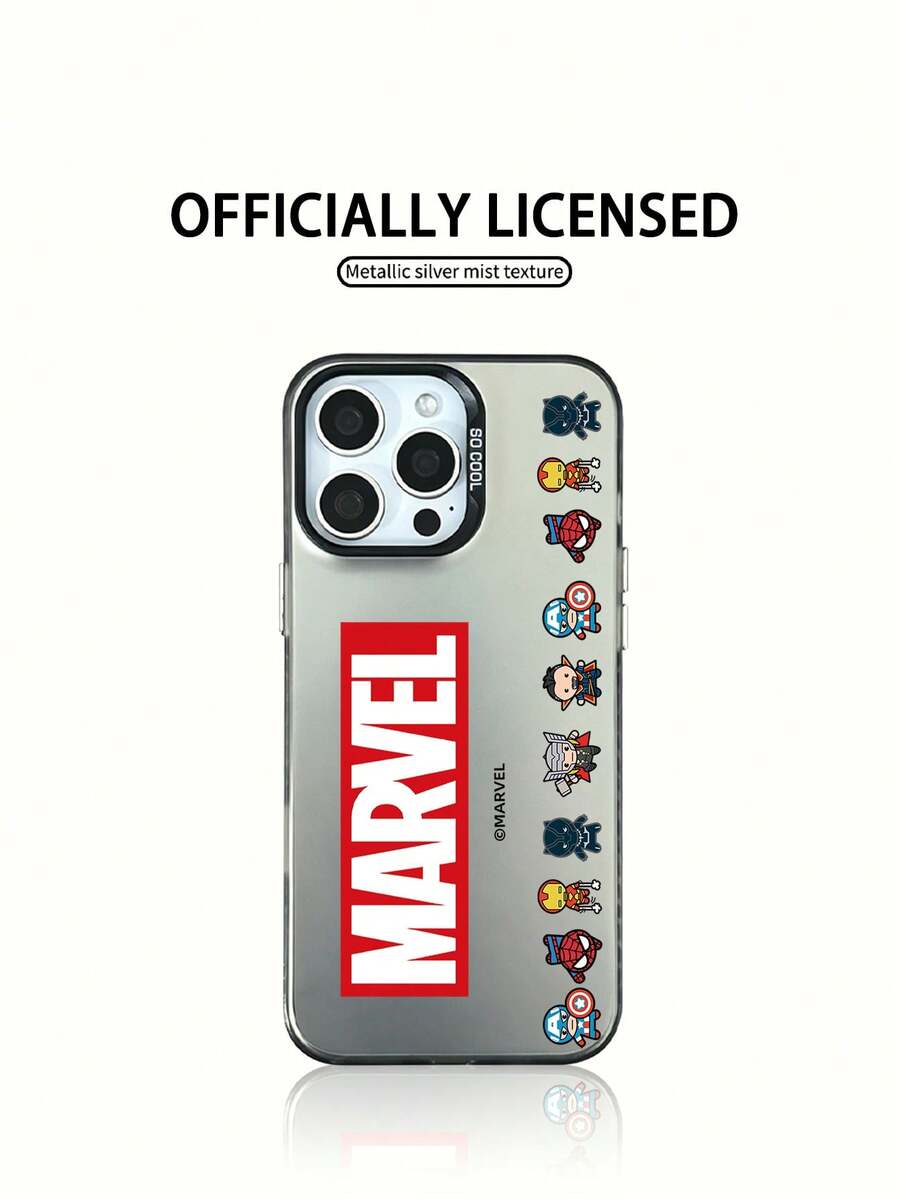 Marvel 蜘蛛人 & 鋼鐵人 卡通男款手機殼,相容 iPhone 17 Pro Max/17 Pro/Air/16 Pro Max/15 Plus/14/13/IP 17/15Pro/12 Pro/11/16 Plus,XR Apple 防摔防刮保護殼 - 透黑4 - 查看 1