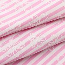1 pieza Tela de Impresión Offset con Flores y Rayas 59x19.68 Pulgadas - Tela de Manualidades Perfecta para Decoración de Fiestas, Proyectos de Manualidades, Lazos para el Cabello, Acolchado DIY & Costura, Tela de Fondo para Patchwork | Patrón a Cuadros - por defecto - Ver 8