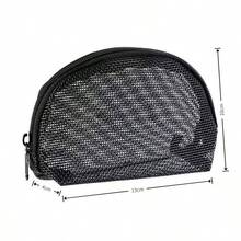 Bolsa de maquillaje de malla transparente para mujer, de doble capa, gran capacidad, de alta calidad, para viaje, cosméticos y artículos de tocador - Multicolor - Ver 6