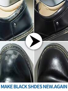 Permanent PU Leather Dye Set - Black & White, Includes Application Tools, Covers Side Stains And Yellowing, Repairs Worn Synthetic Leather Shoe Toes - View 6