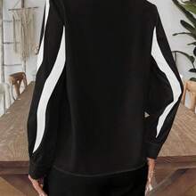 Clasi Camisa de unicolor versátil y casual para mujer - Blanco y Negro - Ver 8