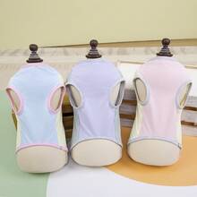 新款寵物服飾狗狗衣服 春/夏薄款 25 冰絲網眼背心 - 粉色 - 查看 4