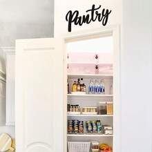 2D Flat Printed 1pc Food Pantry Sign, Acrylic Material Wall Decor Suitable For Home Kitchen Restaurant Coffee Shop Store Modern Farmhouse Wall Decor Housewarming Gift - Black - View 5