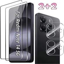 4 قطع (2+2)، متوافق مع Redmi Note 17/17 Pro/13 Pro+/14 Pro/14 Pro 4G/14 Pro 5G/14 Pro+/15 4G/15 5G/15 Pro 4G/15 Pro 5G/15 Pro+/14 4G/14 5G/15 Pro، 2 قطعة واقي شاشة زجاجي مقسى عالي الدقة منحني + 2 قطعة واقي عدسة زجاجي مقسى شفاف عالي الدقة، واقي شاشة زجاجي مقسى بتغطية كاملة مع غراء الحافة، فيلم مقاوم للخدش، حماية الهاتف، وضوح عالي، سطح ناعم، مادة مقاومة للكسر، زجاج متين، درع شاشة الهاتف، محب التكنولوجيا، واقي الشاشة، واقي العدسة - شفاف - مشاهدة 20