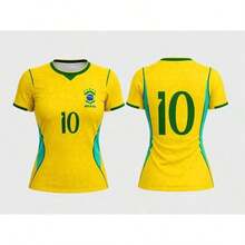 Top Uniform Of Brazil BABY LOOK Yellow Unmissable Launch 2026/27 - 黃色 - 查看 3