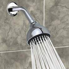 YOO.MEE High Pressure Fixed Shower Head - Strong Powerful Pressure Boosting against Low Flow Showers- 3 Function Wall Mount Rain Shower - Removable Water Restrictor - Luxury Chrome - como en la imagen - Ver 5