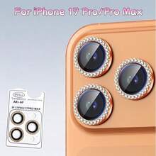 閃亮水鑽鏡頭保護膜,相容於 Apple 17/17 Air/17 Pro/17 Pro Max,鑲鑽水晶鏡頭膜附對位工具,鏡頭保護膜,鏡頭保護貼,鏡頭保護墊,快速簡易安裝,9H 硬度 + 金屬環,防刮防摔,時尚美觀精緻,智慧型手機配件,螢幕保護膜替代方案,時尚手機配件,現代手機保護殼,防刮膜,精密切割保護膜,金屬框保護膜,智慧型手機使用者,電子產品保護 - 彩色 - 查看 21