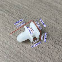 20/30/60pcs Curtain Track Gliders, Nano Silent Square Track Sliders, Plastic Curtain Hooks, Suitable For Square Curtain Tracks, Replacement Sliding Carriers - C-multicolor - View 5