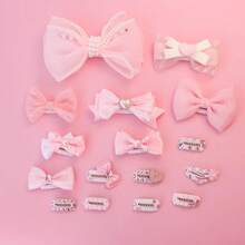 Clip BB hecho a mano para mascotas, Clip para el pelo, diadema con lazo para gato de pelo largo, decoración de corazón rosa para perros Malzis, accesorios para perros pequeños - 11 - Ver 4