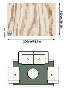 1pc Floor Mat/Rug (Rug, Carpet, Area Rug, Bath Mat, Bath Rug, Door Mat), Italian Modern Luxury High-End Abstract Texture Minimalist Art - Soft Faux Cashmere Rug, Bathroom, Kitchen, Doorway, Hallway, Bedside, Living Room, Bedroom, Etc., All-Season Machine Washable Floor Mat, Home Decor - Multicolor - View 17