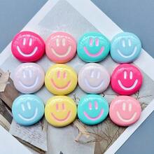 1/5/10/15pcs Cartoon Smiling Face Fridge Magnets, Suitable For Kitchen Decor And Home Decor, Cute Fridge Stickers, Whiteboard Magnetic Stickers, Decorative Fridge Magnets, Cute Office Kitchen Magnets, Kitchen Accessories - Multicolor - View 3